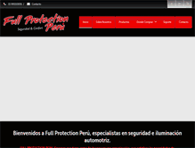 Tablet Screenshot of fullprotectionperu.com